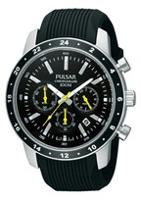 Horlogeband Pulsar VD53-X055 / PT3165X1 / PQ071X Rubber Zwart 22mm - thumbnail