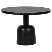 LABEL51 Bijzettafel Wink - Zwart - Metaal - 50 cm - thumbnail