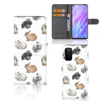 Telefoonhoesje | Met pasjeshouder | voor Samsung Galaxy S20 Konijntjes