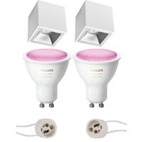 Philips Hue Opbouwspot Set - Verdiept - Mat Wit/Zilver - Bluetooth - thumbnail