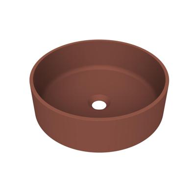Arcqua Case waskom - rond - 40cm - mat terracotta WAS754700 Arcqua Case waskom - rond - 40cm - mat terracotta WAS754700