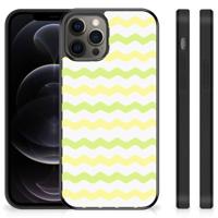 iPhone 12 Pro Max Bumper Case Waves Yellow - thumbnail