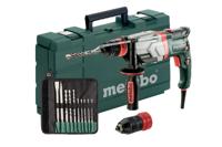 Metabo uhev 2860-2 quick combihamer | 1100w 3.4j + sds-plus-boor-/beitelset (10-dlg) - 600713510 - thumbnail