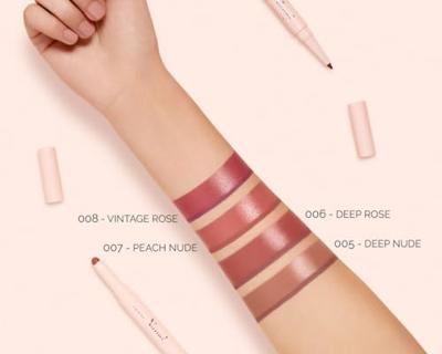 Pupa Milano - Pupa Vamp! Creamy Duo Lip Pencil 10 g 007 Peach Nude Lip Liner 1 g Dames - thumbnail