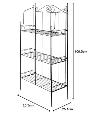 Esschert Design etagère 3-laags rek l