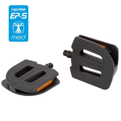 Ergotec Pedaalset 9/16" ep-s met ep-lagers 105 x 100 mm - zwart