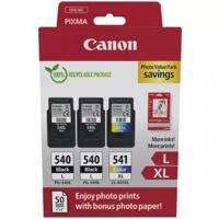 Canon photo value pack 2 x PG-540L + 1 x CL-541XL, 300 - 400 pagina's, OEM 5224B015, 4 kleuren - thumbnail