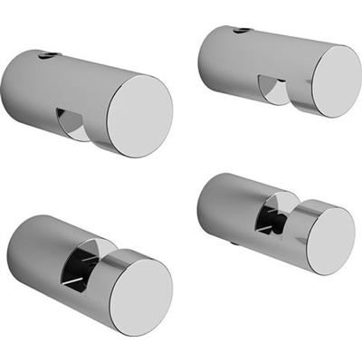 Spiegelklemmen Clou Hold Me Set Van 4 Rond Chroom Spiegelklemmen Clou Hold Me Set Van 4 Rond Chroom