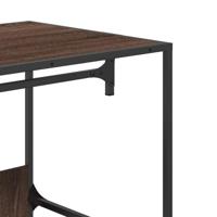 VidaXL Kledingkast 90x50x180 cm bewerkt hout bruin eikenkleurig - thumbnail