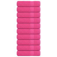 VidaXL Badhanddoeken frogn 10 st 100x150 cm 360 g/m² roze - thumbnail