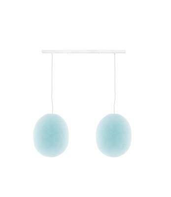 Cotton Ball Lights Tweevoudige hanglamp balk - Oval Light Aqua Cotton Ball Lights Tweevoudige hanglamp balk - Oval Light Aqua