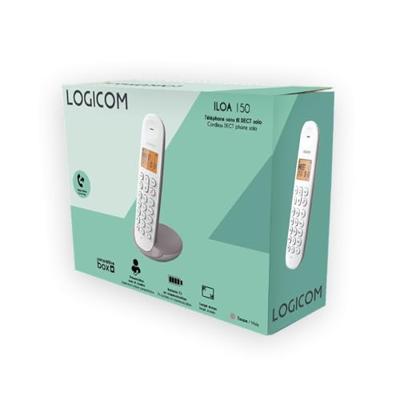 Draadloze vaste telefoon - LOGICOM - DECT ILOA 150 SOLO - Taupe - Zonder antwoordapparaat