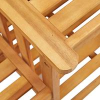 Tuinstoelen met theetafel 159x61x92 cm massief acaciahout - thumbnail