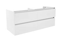 Vision onderkast met 4 laden 2 uitsparingen 120 x 46 cm glans wit - thumbnail