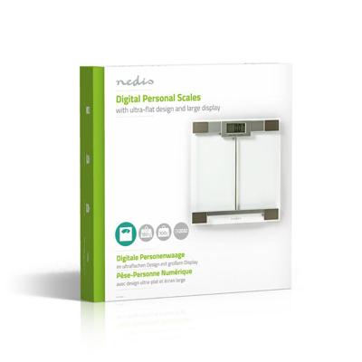 Nedis PESC110DCT Personenweegschaal Gehard Glas Nedis PESC110DCT Personenweegschaal Gehard Glas