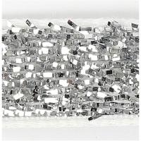 Vivi Gade Lint, b: 10 mm, zilver, 5 m/ 1 rol - thumbnail