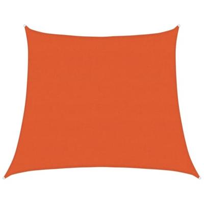 Zonnezeil 160 g/m² trapezium 4/5x4 m HDPE oranje - thumbnail