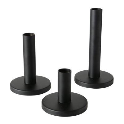 Boltze Home Kaarsenstandaardset malko 3-delig zwart Boltze Home Kaarsenstandaardset malko 3-delig zwart