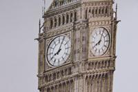 Schilderij Home ESPRIT Wit Gouden Purpurine Londen Loft 150 x 3 x 100 cm (2 Stuks) - thumbnail