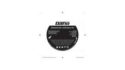 Dario Tools Diamantslijpschijf Vol.R. 125mm Dario Tools Diamantslijpschijf Vol.R. 125mm