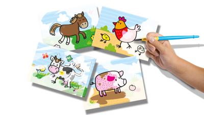 SES my first kleuren met water - boerderij dieren - thumbnail