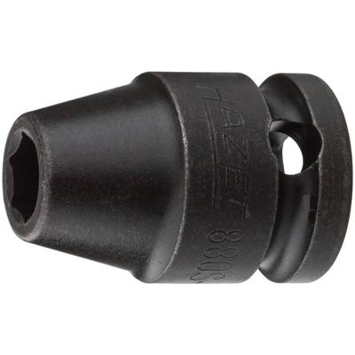 HAZET Krachtdopsleutel 880S-7 · 3/8 inch (10 mm) vierkant hol · Buiten-zeskant-tractieprofiel · SW 7 mm