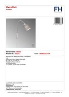 Fischer & Honsel Bed leeslampjeWolke - 30323 - thumbnail