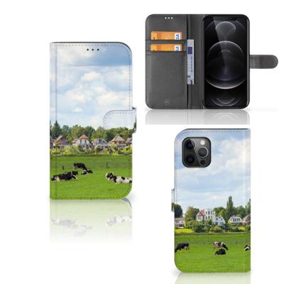 Apple iPhone 12 Pro Max | Telefoonhoesje | Met pasjeshouder | Koeien Apple iPhone 12 Pro Max | Telefoonhoesje | Met pasjeshouder | Koeien
