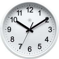 NeXtime NX-7307WI-V2 Wandklok NXT Diam. 25,5 Kunststof Wit, Witte Wijzerplaat - thumbnail