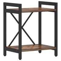 Boekenkast Gerookt eiken 40 x 30 x 48.5 cm Bewerkt hout - thumbnail