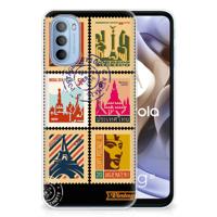 Motorola Moto G31 | G41 | Silliconen Back Cover | Postzegels - thumbnail