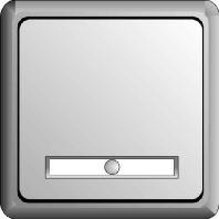 ELSO-toets 506310 42V/1A AP plat bel. parelwit 1 stuk(s)