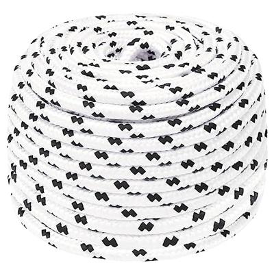 VidaXL Boottouw gevlochten 6 mmx100 m polyester wit4 VidaXL Boottouw gevlochten 6 mmx100 m polyester wit4