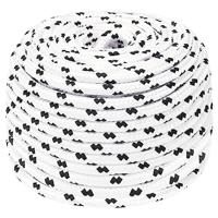 VidaXL Boottouw gevlochten 6 mmx100 m polyester wit4 - thumbnail