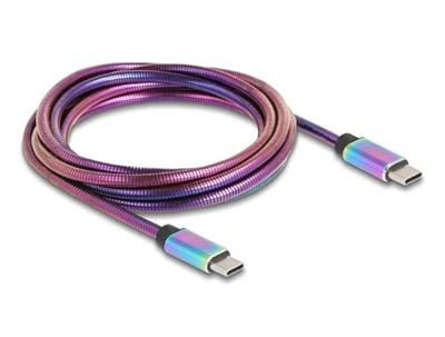 Delock USB-C-kabel USB 2.0 USB-C stekker, USB-C stekker 2.00 m Meerdere kleuren 81116