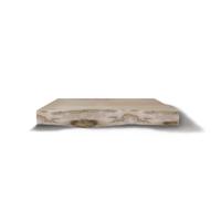 OUTLET Bovenblad BWS Eiken Massief Hout Met Boomschors 80 cm Olie Wit - thumbnail