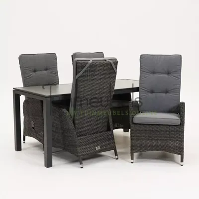 Tuinstoel veloso met Romane tafel 166 x 84 cm keramiek Tuinstoel veloso met Romane tafel 166 x 84 cm keramiek