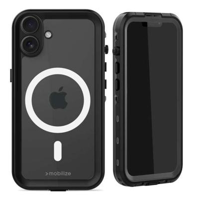 Mobilize MagSafe Compatible Waterproof Case Apple iPhone 16 Plus Clear/Black