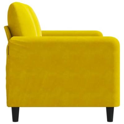 Tweezitsbank 120 cm fluweel geel Tweezitsbank 120 cm fluweel geel