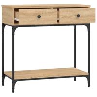 Wandtafel 75x34,5x75 cm bewerkt hout sonoma eikenkleurig - thumbnail