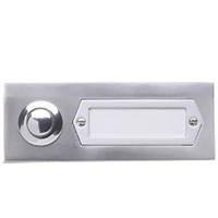 Grothe 55531 Belknop Met naambord Aluminium (geëloxeerd) - thumbnail