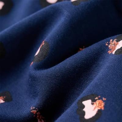 Kindervest met capuchon stippenprint 128 marineblauw Kindervest met capuchon stippenprint 128 marineblauw