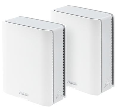 ASUS ZenWiFi BT6 Tri-Band WLAN, 7 mesh, 9,4 Gbit/s, 5.800 vierkante meter (2 eenheden), 2,5 G WAN-poort, veiligheid en kinderbeveiliging inbegrepen, Smart Home Master SSID, 4G en 5G Mobile Tethering -
