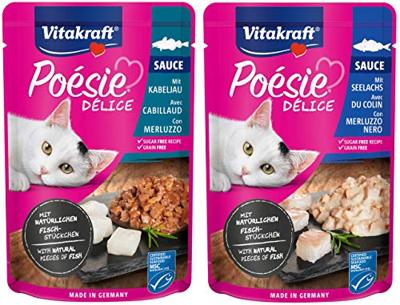 Vitakraft Poésie Délice multipack vis in saus 6 x 85g - thumbnail