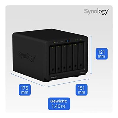 Synology DiskStation DS620slim NAS-serverbehuizing 6 Bay DS620slim Synology DiskStation DS620slim NAS-serverbehuizing 6 Bay DS620slim