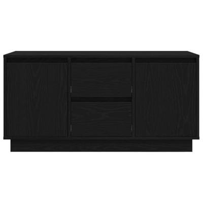 Tv-meubel met LED-verlichting 100x41x50 cm zwart eikenkleurig
