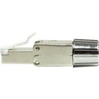 LogiLink MP0080-CAT MP0080 veldconfectioneerbare RJ45-stekker CAT 8.1-EconLine, grijs, roestvrij staal - thumbnail