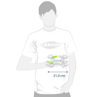 Carson Modellsport X4 Quadcopter 210 2.4G 100% RTF Drone (quadrocopter) RTF Wit Carson Modellsport X4 Quadcopter 210 2.4G 100% RTF Drone (quadrocopter) RTF Wit