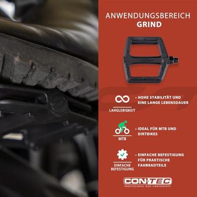 CONTEC pedaal "grind" ct pedals grind mtb/urban nylon black