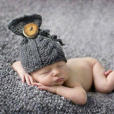 Cartoon dier vorm kinderen fotografie hand-gebreide wollen Pet (vis)